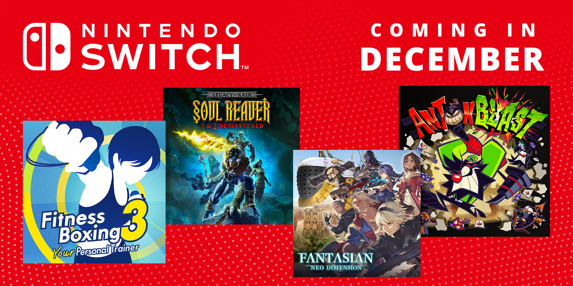 Upcoming Nintendo Switch games – December 2024