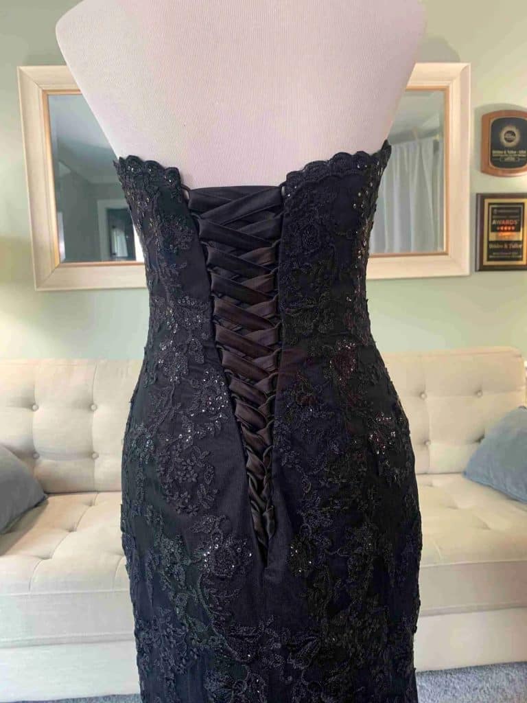 black wedding dress