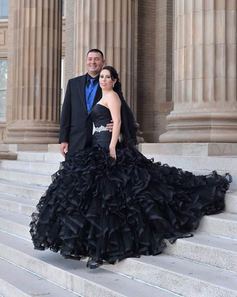 black wedding dresses